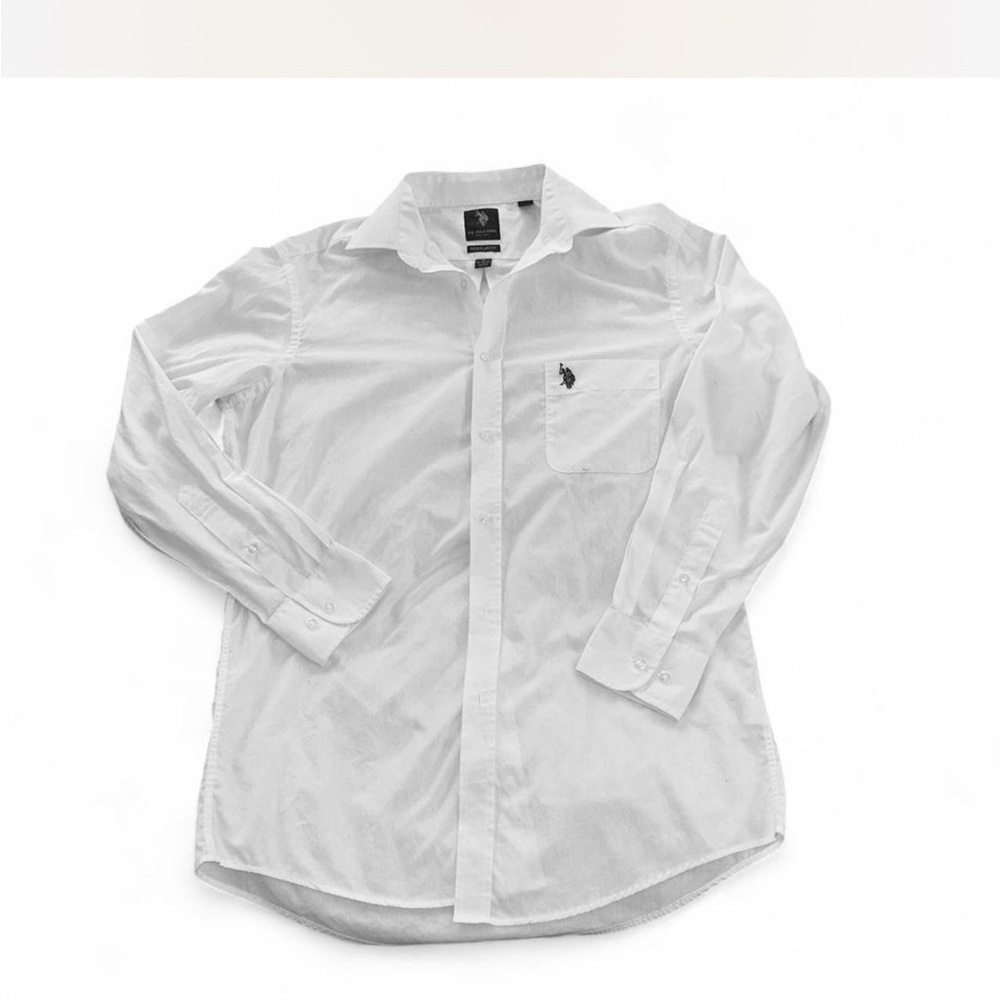 U.S. Polo Assn. Men's White Button Down Shirt